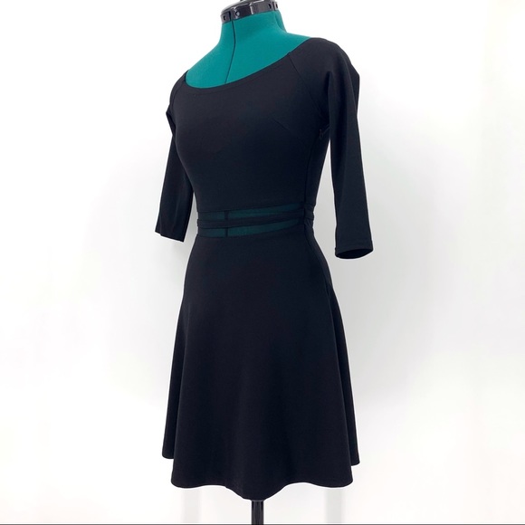 Lulu's Yes to the Mesh Black Skater Dress, XS - Picture 4 of 15